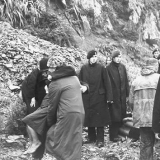 Police assisting <em>Wahine</em> survivors
