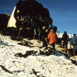 Air New Zealand plane fuselage on Mt Erebus