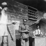 Prisoners of war mock race day