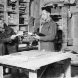 POWs working in library