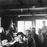 POWs opening food parcels