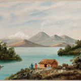 Lake Taupō painting