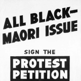 All Black- Maori protest poster