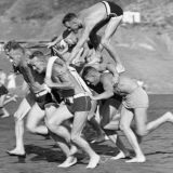 Chariot race on Piha beach