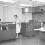 First statistics computer, 1962 