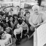 Māori language school class, 1991
