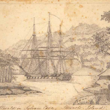 HMS Herald at Stewart Island, 1840