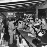 US forces at Camp McKay store