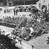 Awarding Purple Hearts to US servicemen, 1943