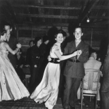 Americans dancing at Camp McKay