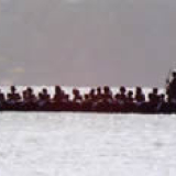Ngāpuhi war canoe at Waitangi