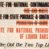 NZ Alliance prohibition poster