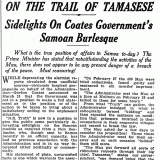<em>NZ Truth</em> report on Mau resistance in 1928