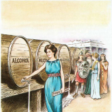 Anti-alcohol cartoon from 1905