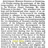 Report from Joseph Orton
