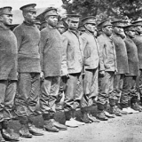 Niuean and Cook Island soldiers on parade