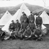 Troops at Campbell's farm, Karori