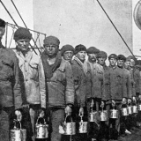 New Zealand tunnellers on board the Ruapehu