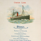 Union Line menu for officers