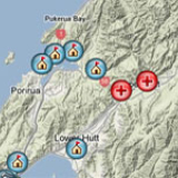 US military forces in New Zealand map