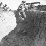 Machine gunners at Rafa