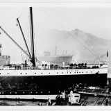 The <em>Wahine</em> crashes into Pipitea Wharf, 1936