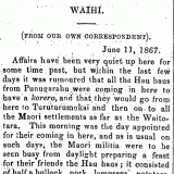 Report of Tītokowaru meeting at Waihī