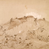 The fight at the 2nd parapet at Waiari