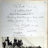 Book recording visit of Robert Scott to Warrimoo