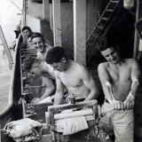 Washing clothes on HMS <em>Philomel</em>