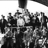Black and white photograph of Weddell Sea party