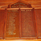 West Eyreton roll of honour boards