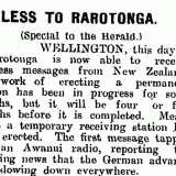 Wireless station established in Rarotonga