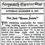 Communism and Working Men's Clubs