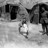 New Zealand Tunnellers' mascot, Snowy the cat