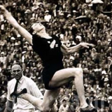 Film: Yvette Williams jumping