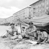 New Zealand soldiers at Trieste, 1945