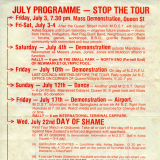 Springbok Tour protest programme