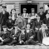 Kingston railway staff and their moustaches
