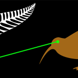 Laser Kiwi flag