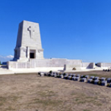 Lone Pine memorial to the missing, panorama