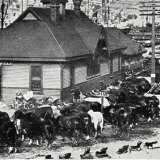 Lyttelton wharf during 1913 strike