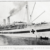 <em>Maheno</em> leaves Wellington, 1915