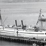 <em>Maheno</em> at Port Chalmers, 1915
