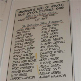 Manawahe roll of honour