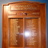 Mangawhai roll of honour board