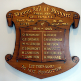 Maunu rolls of honour