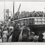 The <em>Monowai</em> leaving for Samoa