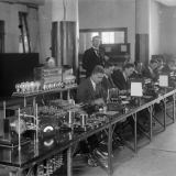 Telegraph services staff at work