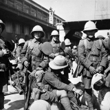 Native Contingent soldiers depart Wellington